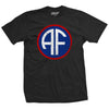 WW2 Allied Forces Patch T-shirt - Black