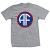 WW2 Allied Forces Patch T-shirt - Sport Grey
