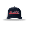 KC-135 Stratotanker Vintage Script 5-Panel Trucker Hat - NAVY/WHITE