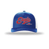 F-15 Eagle Vintage Script 5-Panel Trucker Hat - ROYAL/WHITE