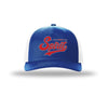 B-2 Spirit Vintage Script 5-Panel Trucker Hat - ROYAL/WHITE
