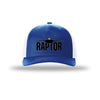 F-22 Raptor Blackout 5-Panel Trucker Hat - ROYAL/WHITE