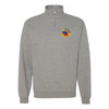 508th Missile Squadron Quarter Zip Sweatshirt - Heather Grey