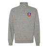 571st Missile Squadron Quarter Zip Sweatshirt - Heather Grey