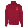 571st Missile Squadron Quarter Zip Sweatshirt - Red