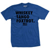 Whiskey Tango Foxtrot T-shirt - Royal
