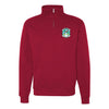 742nd Missile Squadron Quarter Zip Sweatshirt - Red