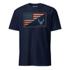 Air Force Diagonal Flag T-Shirt - Navy