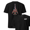B-1 "Lancer" Rivet Flag Front & Back T-Shirt - Black