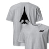 B-1 "Lancer" Stealth Silhouette Front & Back T-Shirt - Heather Gray