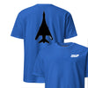 B-1 "Lancer" Stealth Silhouette Front & Back T-Shirt - Royal