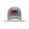 B-1 Aircraft Flag Leatherette Patch Dad Hat - GREY