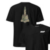 SR-71 "Blackbird" OCP Camo Silhouette Front & Back T-Shirt - Black