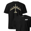 B-52 "BUFF" OCP Camo Silhouette Front & Back T-Shirt - Black