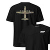 C-130 "Herc" OCP Camo Silhouette Front & Back T-Shirt - Black
