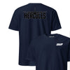 C-130 "Hercules" Blackout Front & Back T-Shirt - Navy