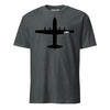 C-130 "Herc" Stealth Silhouette T-Shirt - Charcoal Heather