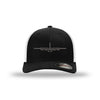 C-130 Hercules Silhouette Flexfit Trucker Hat - Black