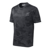 Space Force Vertical Delta Camohex Performance T-Shirt - Camohex Iron Grey