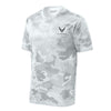 USAF Insignia Blackout Tagline Camohex Performance T-Shirt - Camohex White