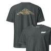 B-2 "Spirit" OCP Camo Silhouette Front & Back T-Shirt - Charcoal Heather