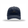 B-1 Lancer Silhouette Carbon Fiber Patch Dad Hat - NAVY