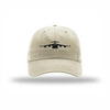 C-17 Globemaster Silhouette Carbon Fiber Patch Dad Hat - STONE