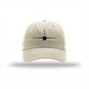 F-16 Fighting Falcon Silhouette Carbon Fiber Patch Dad Hat - STONE