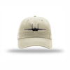 F-15 Eagle Silhouette Carbon Fiber Patch Dad Hat - STONE