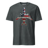 E-3 "Sentry" Rivet Flag T-Shirt - Charcoal Heather