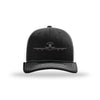 E-3 Sentry Silhouette Structured Trucker Hat - Black