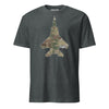 F-15 "Eagle" OCP Camo Silhouette T-Shirt - Charcoal Heather