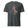 F-15 "Eagle" Rivet Flag T-Shirt - Charcoal Heather