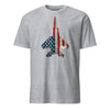 F-15 "Eagle" Rivet Flag T-Shirt - Heather Grey