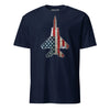 F-15 "Eagle" Rivet Flag T-Shirt - Navy