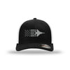 F-15 Eagle Old Glory Subdued Flexfit Trucker Hat - Black