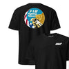 F-16 Flying Falcon Insignia Front & Back T-Shirt - Black