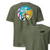 F-16 Flying Falcon Insignia Front & Back T-Shirt - OD Green