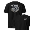 F-16 Viper Subdued Shield Front & Back T-Shirt - Black