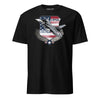 F-16 Viper Shield Flag T-Shirt - Black