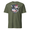 F-16 Viper Shield Flag T-Shirt - OD Green