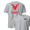 F-16V Super Viper Insignia Front & Back T-Shirt - Heather Gray