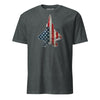 F-22 "Raptor" Rivet Flag T-Shirt - Charcoal Heather