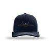 F-22 Raptor Silhouette Structured Trucker Hat - Navy