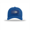 F-22 Aircraft Flag Royal & Silver Patch Structured Hat - ROYAL