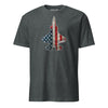 F-35 "Panther" Rivet Flag T-Shirt - Charcoal Heather