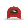 F-35 Aircraft Flag Carbon Fiber Patch Structured Hat - RED