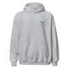 USAF Insignia Tagline Perfectweight Hoodie - Heather Grey