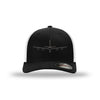 KC-135 Stratotanker Silhouette Flexfit Trucker Hat - Black