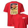 Keep Em Flying Flag Recruiting Poster T-Shirt - Red